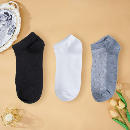 Sale! 8 Pairs Lot Solid Mesh Women's Short Socks Invisible Ankle Socks Pack Ladies Spring Summer Breathable Thin Boat Socks Set